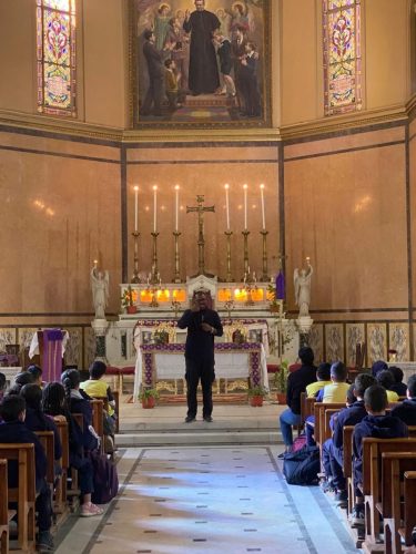 اللقاء الروحي لتلاميذ قسم التعليم الأساسي بمناسبة أسبوع الآلام