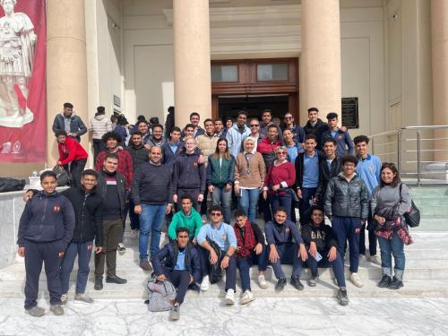 la visita della classe terze dell’Istituto Professionale al museo greco-romano di Alessandria.